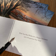 Load image into Gallery viewer, Guildford Winter Horizon by The Guildfordian Christmas Card 5 Pack