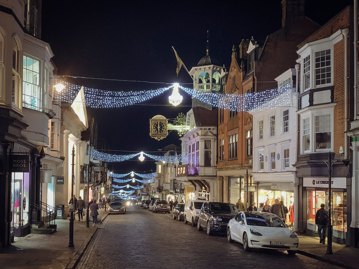Guildford High Street by The Guildfordian Christmas Card 3 Pack