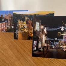 Load image into Gallery viewer, Guildford High Street by The Guildfordian Christmas Card 3 Pack
