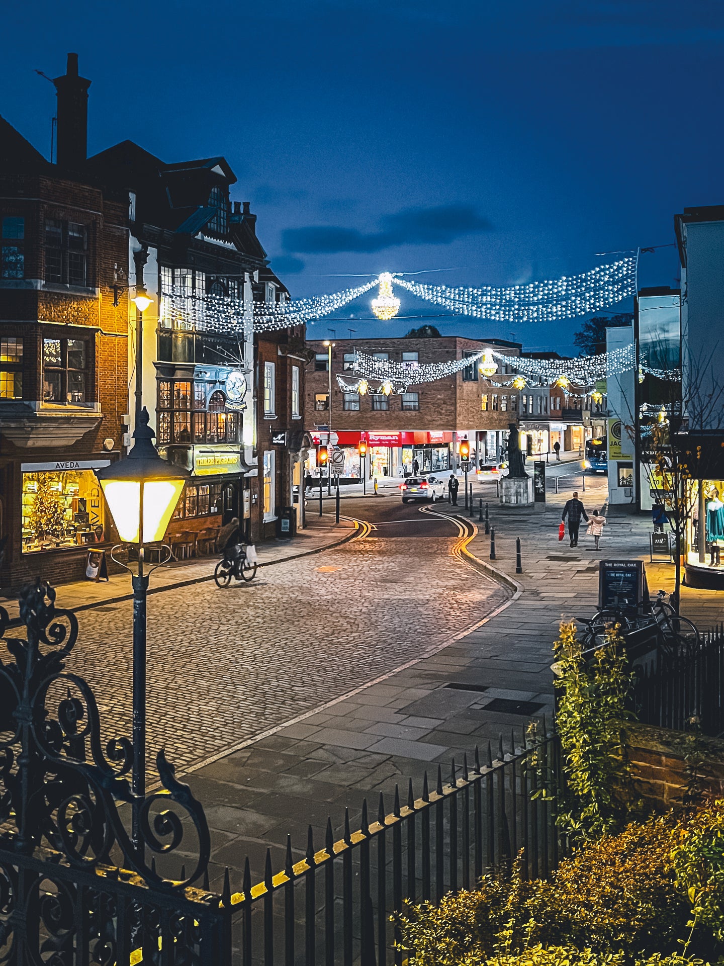 Guildford Festive Landmarks by The Guildfordian Christmas Card 4 Pack