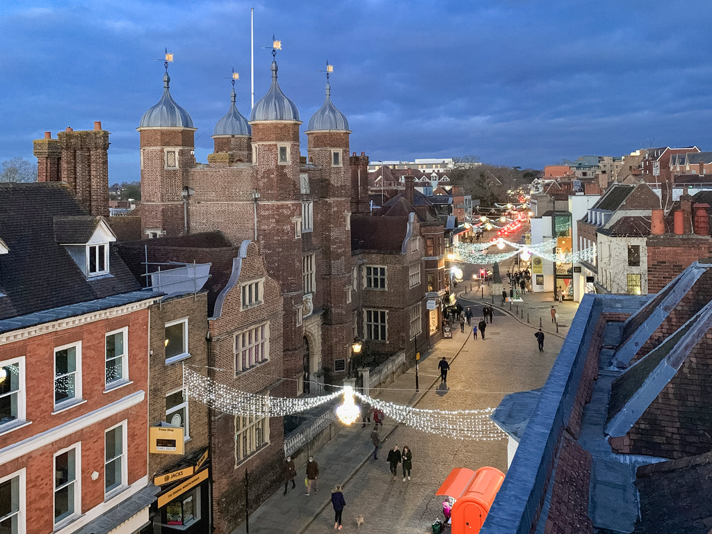 Guildford High Street by The Guildfordian Christmas Card 3 Pack
