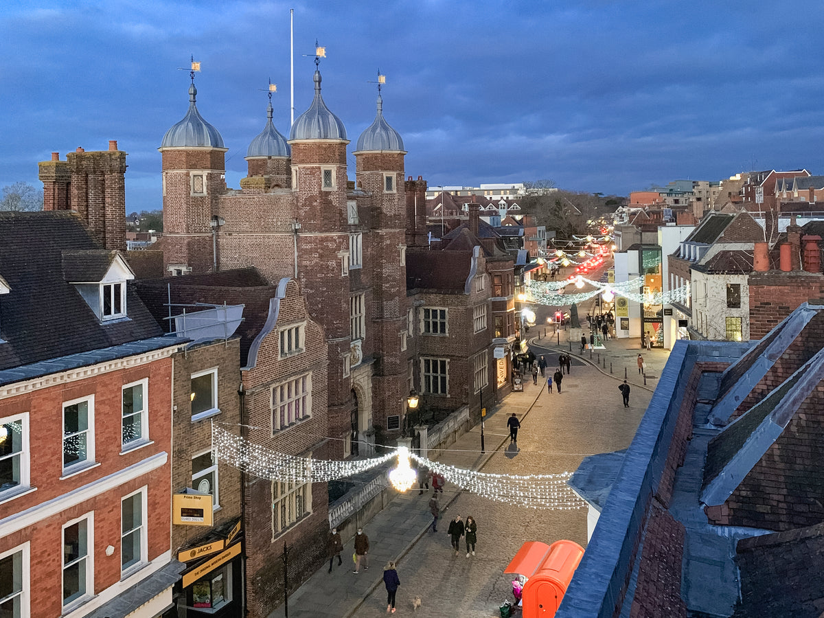 Guildford High Street by The Guildfordian Christmas Card 3 Pack