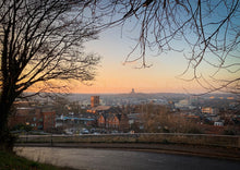 Load image into Gallery viewer, Guildford Winter Horizon by The Guildfordian Christmas Card 5 Pack
